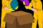movers, packing, box