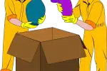 movers, packing, box