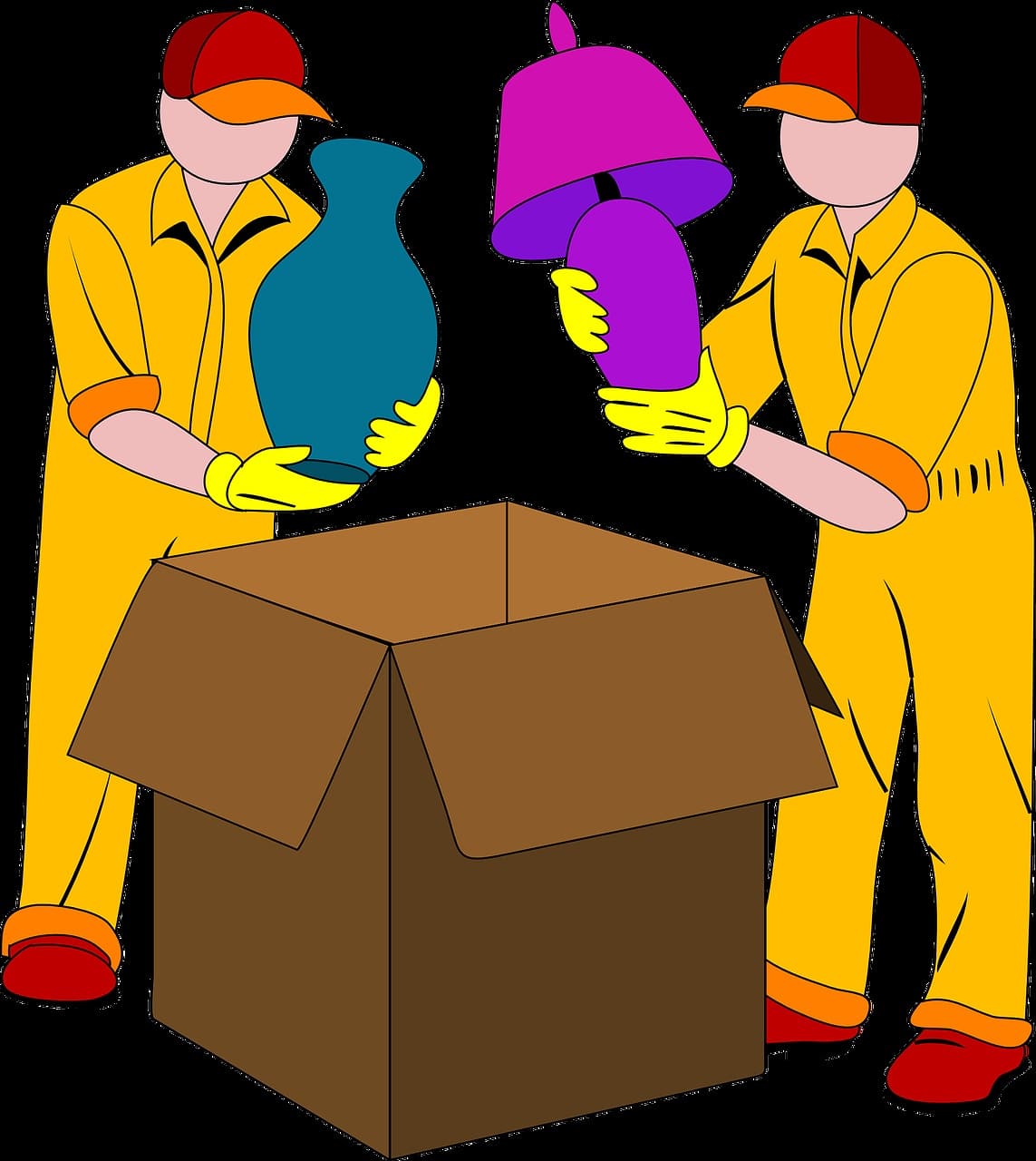 movers, packing, box
