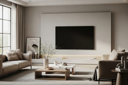 coin tv dans un salon