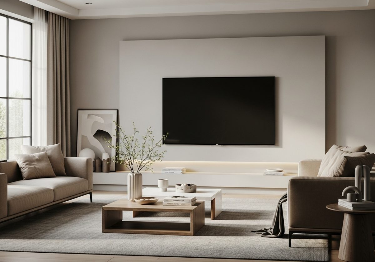 coin tv dans un salon