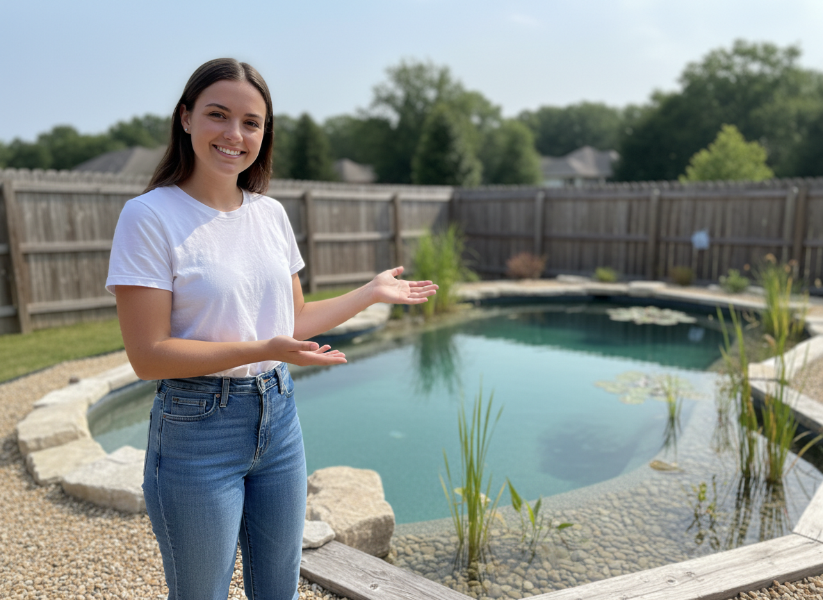 Jeune femme souriante à côté d