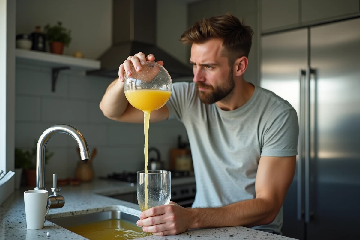 Jeune homme observant l