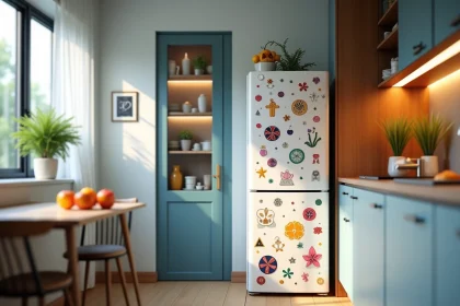stickers frigo autocollants